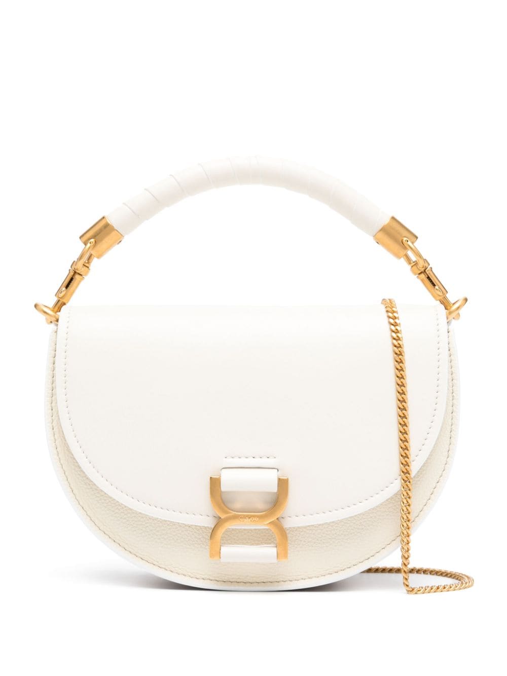 Chloè Bags Marcie Chain Flap Bag White