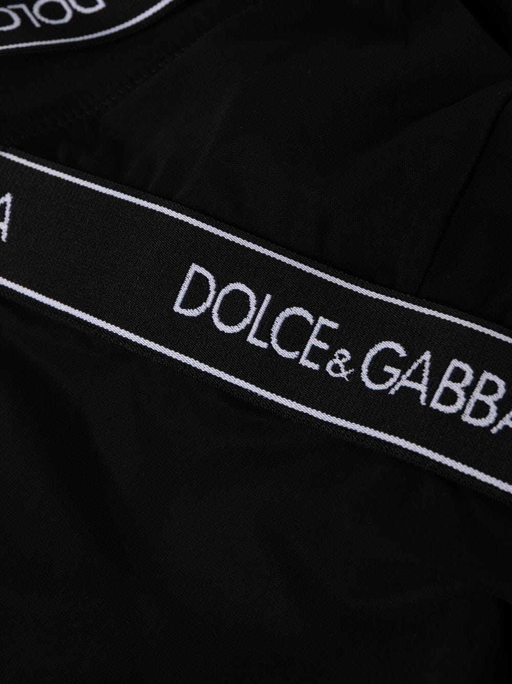 Dolce & Gabbana Logo Band One-Piece Swimsuit