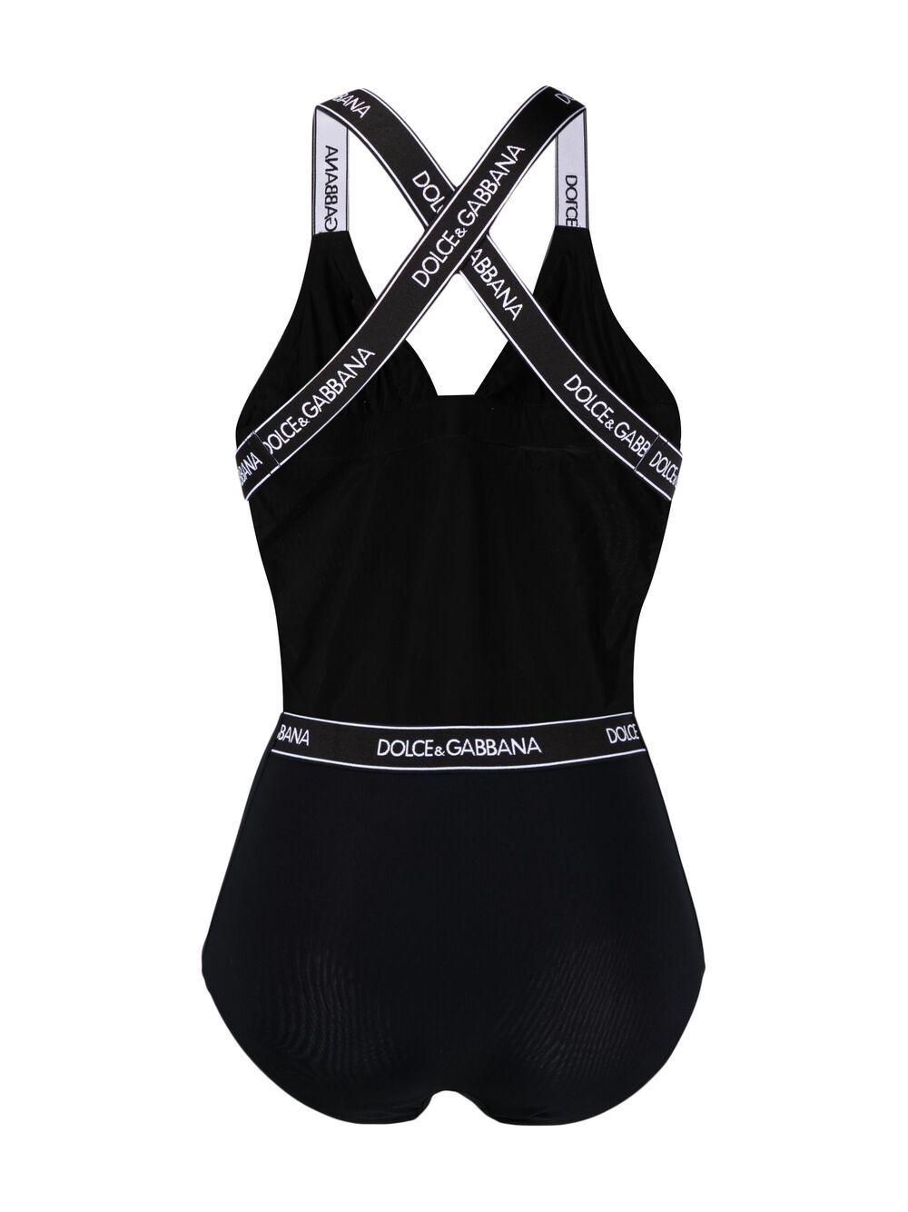 Dolce & Gabbana Logo Band One-Piece Swimsuit