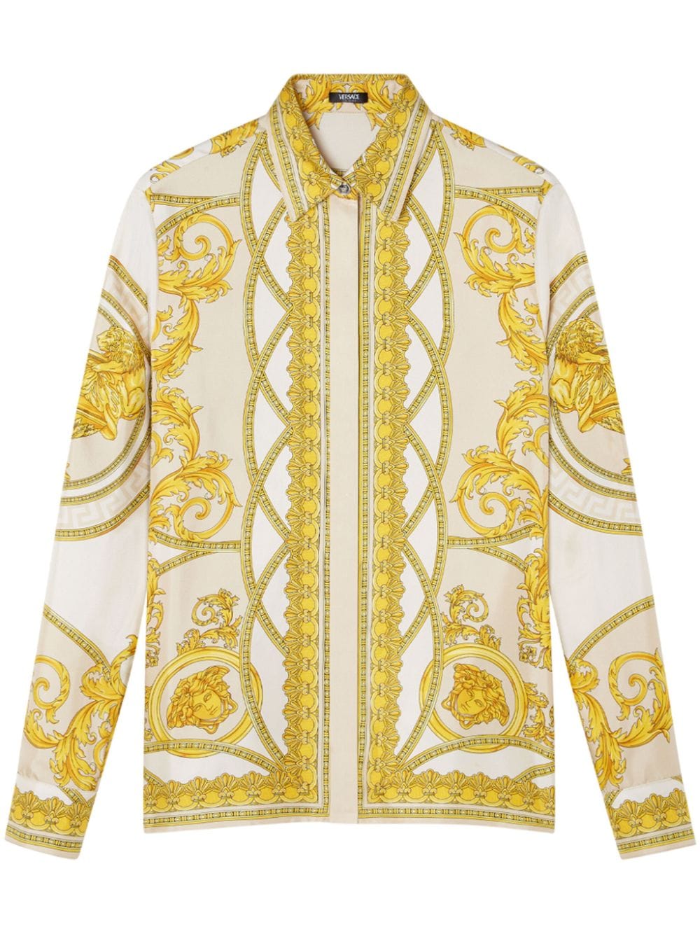 Versace SIlk Barocco Print Shirt