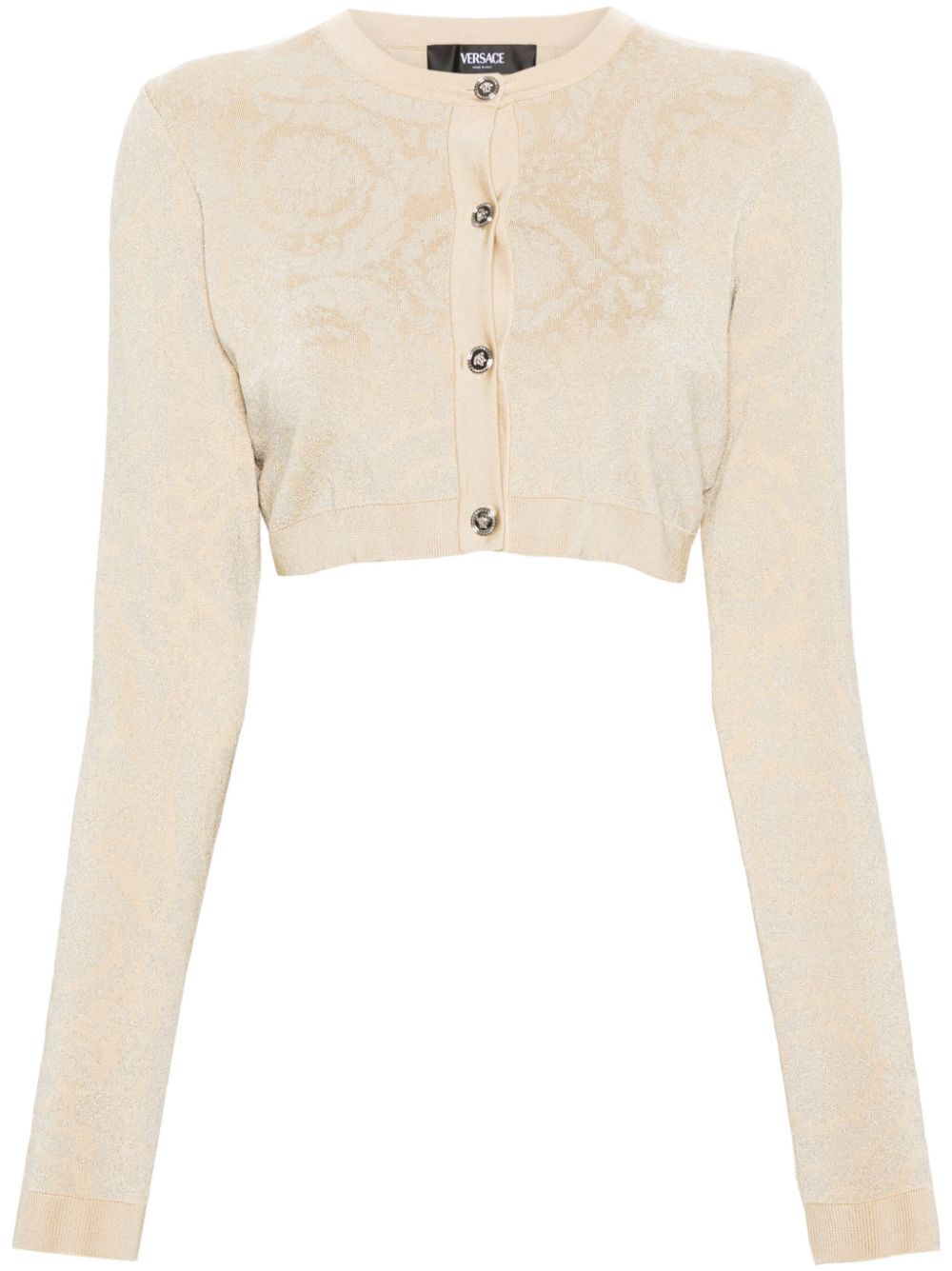 Versace Barocco Cropped Cardigan