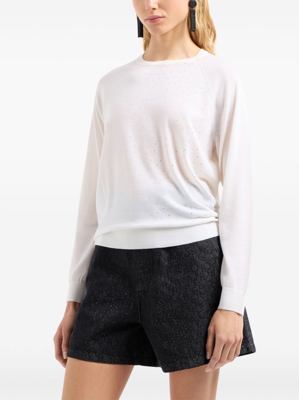 Emporio Armani Embellished Wool Sweater