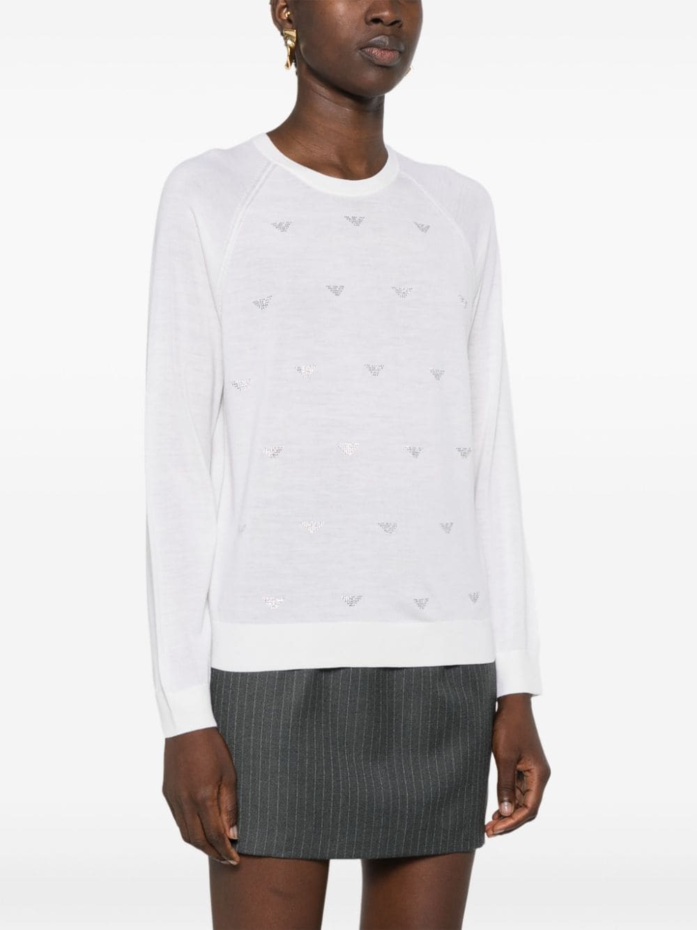 Emporio Armani Embellished Wool Sweater