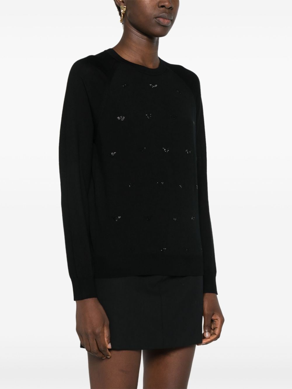 Emporio Armani Embellished Wool Sweater