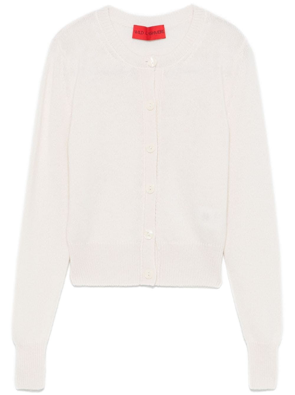 WILD CASHMERE Cashmere Cardigan In White