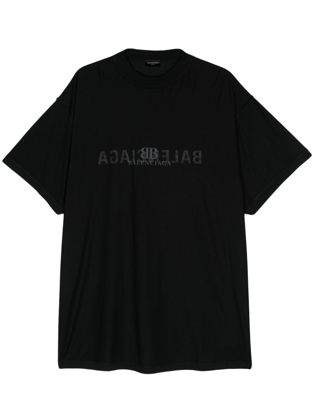 Balenciaga Cotton Jersey T-Shirt Black