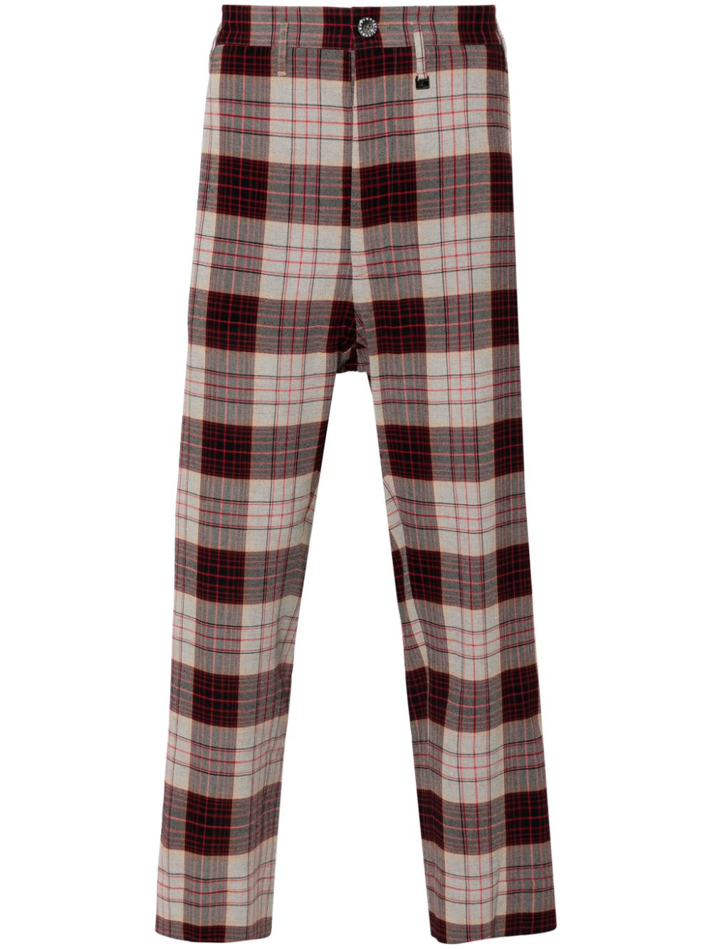 Vivienne Westwood Check Pattern Slim Cut Pants