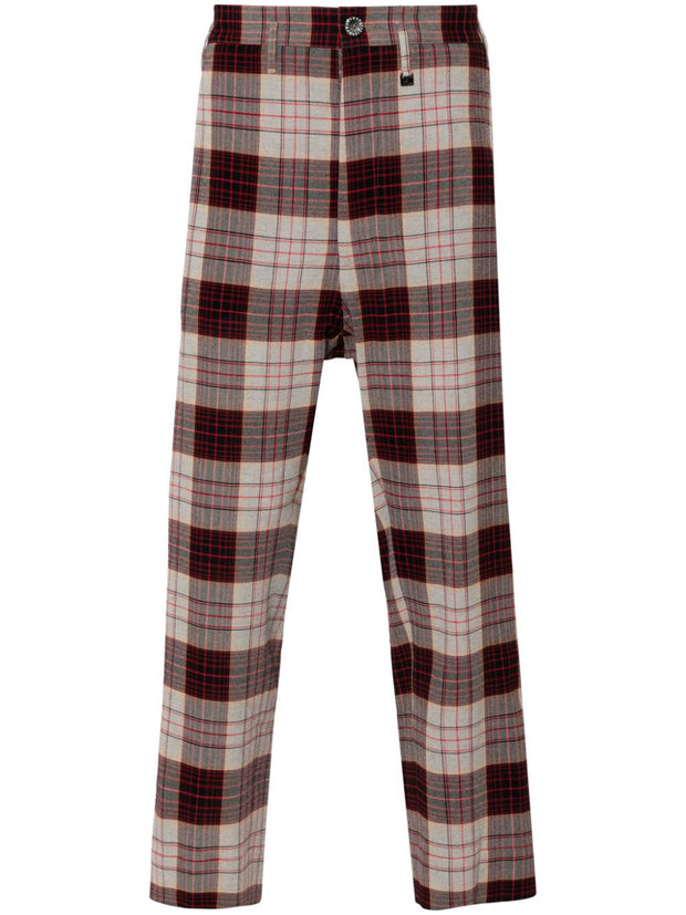 Vivienne Westwood Check Pattern Slim Cut Pants