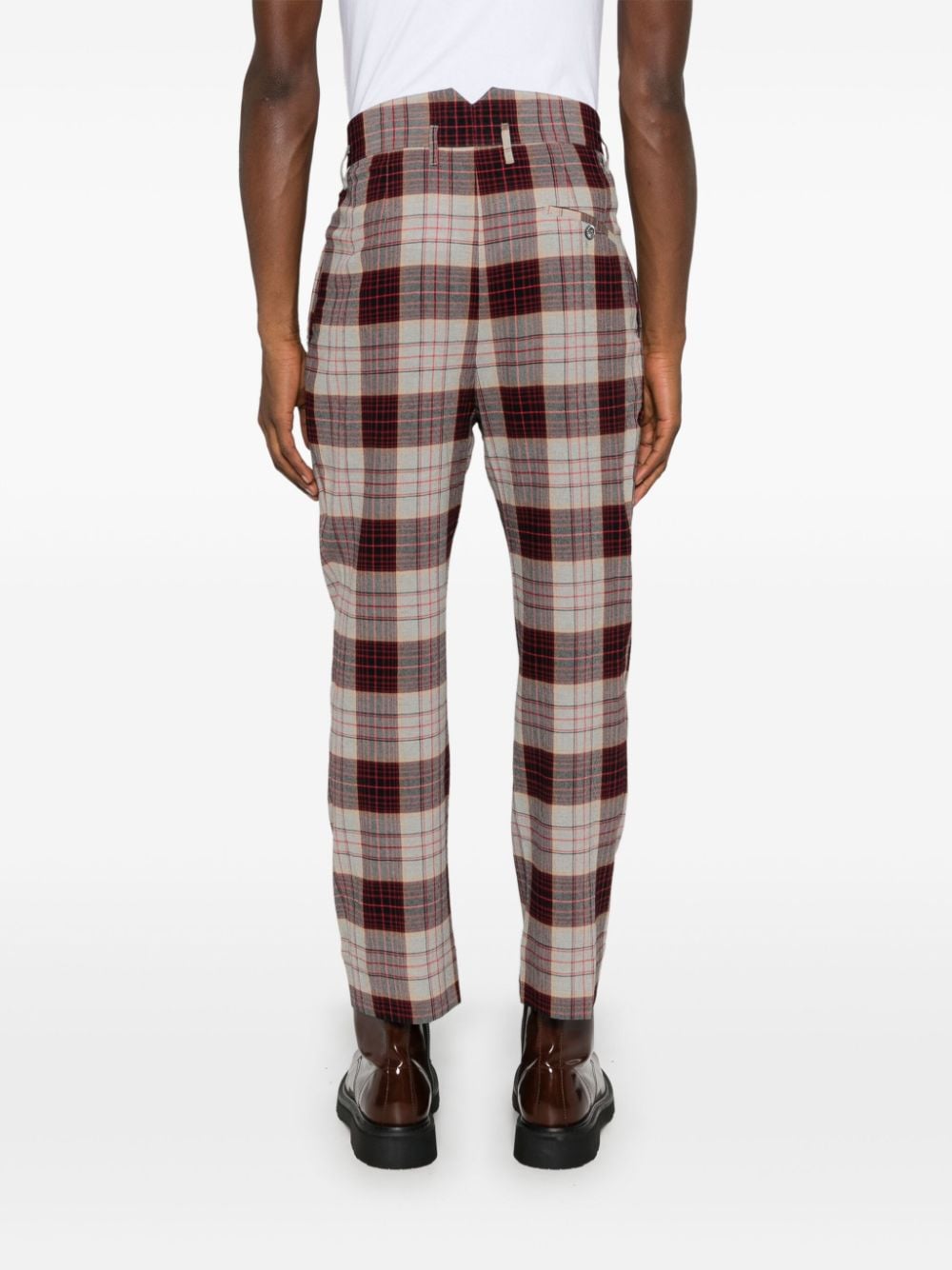 Vivienne Westwood Check Pattern Slim Cut Pants