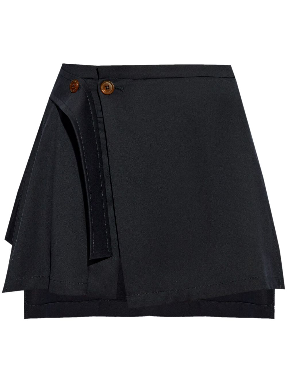 Vivienne Westwood Wool Asymmetric Mini Skirt