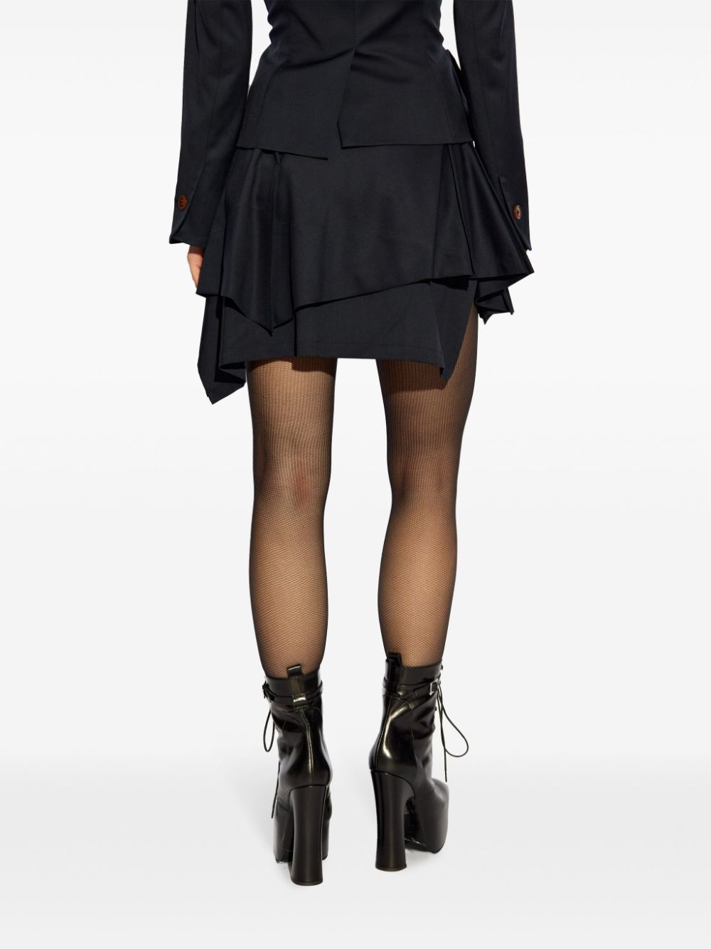 Vivienne Westwood Wool Asymmetric Mini Skirt