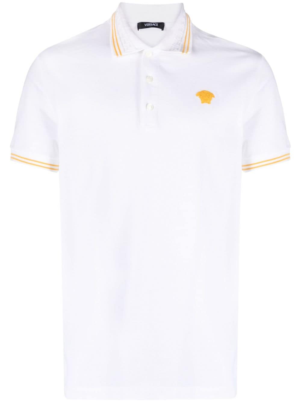 Versace Embroidered Medusa Polo Shirt