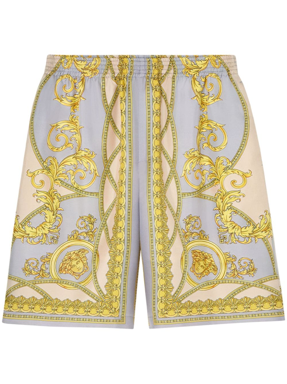 Versace Silk Shorts Golden