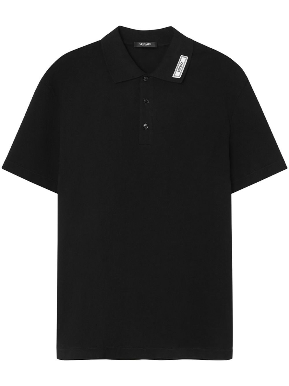 Versace Cotton Pique Polo Shirt