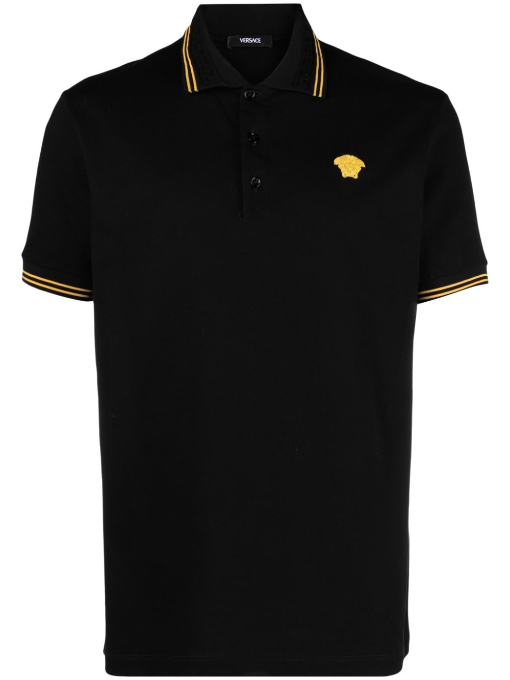 Versace Embroidered Medusa Polo Shirt