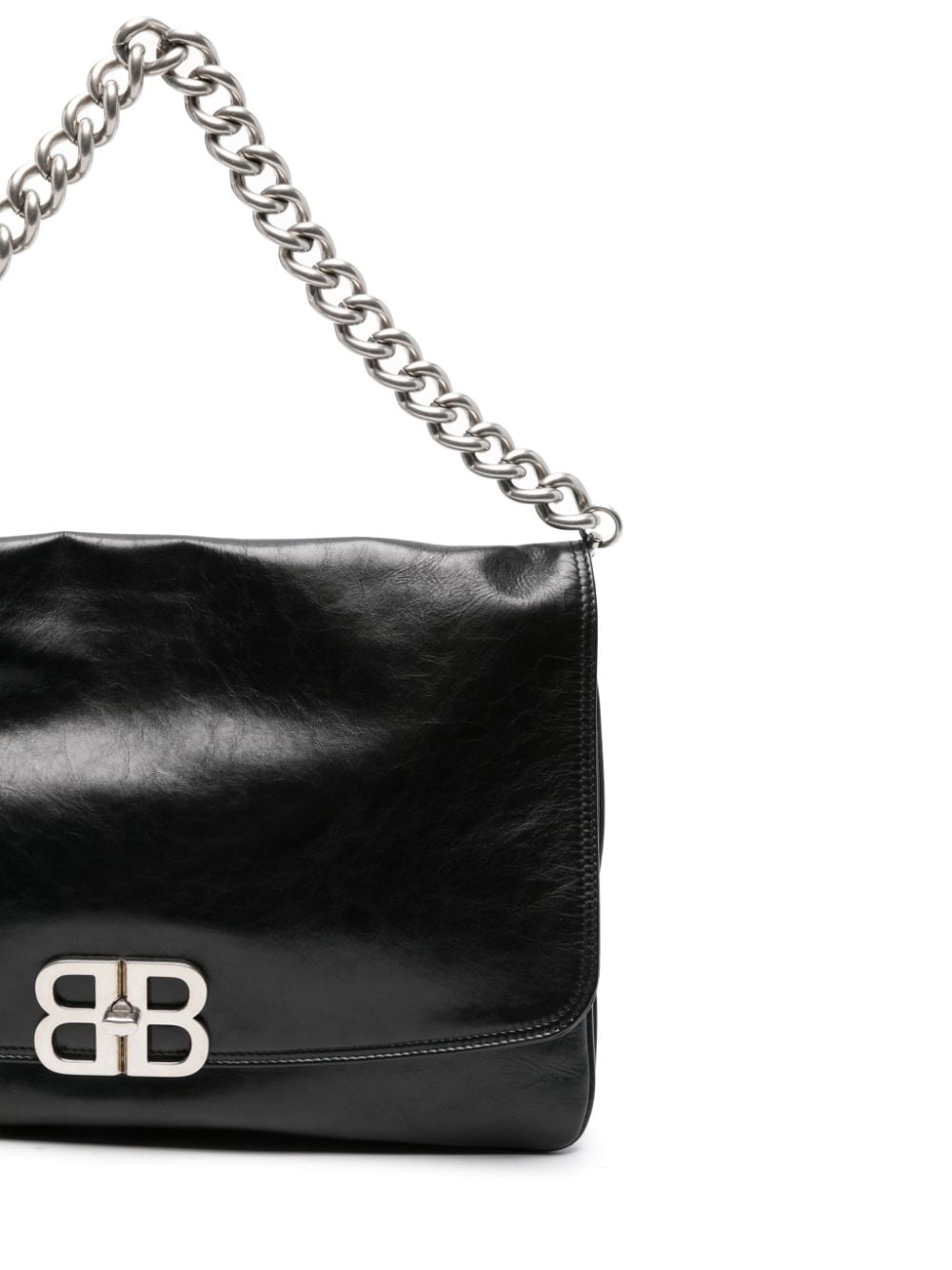 Balenciaga Bb Soft Large Flap Bag Black