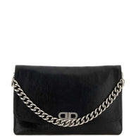 Balenciaga Bb Soft Large Flap Bag Black