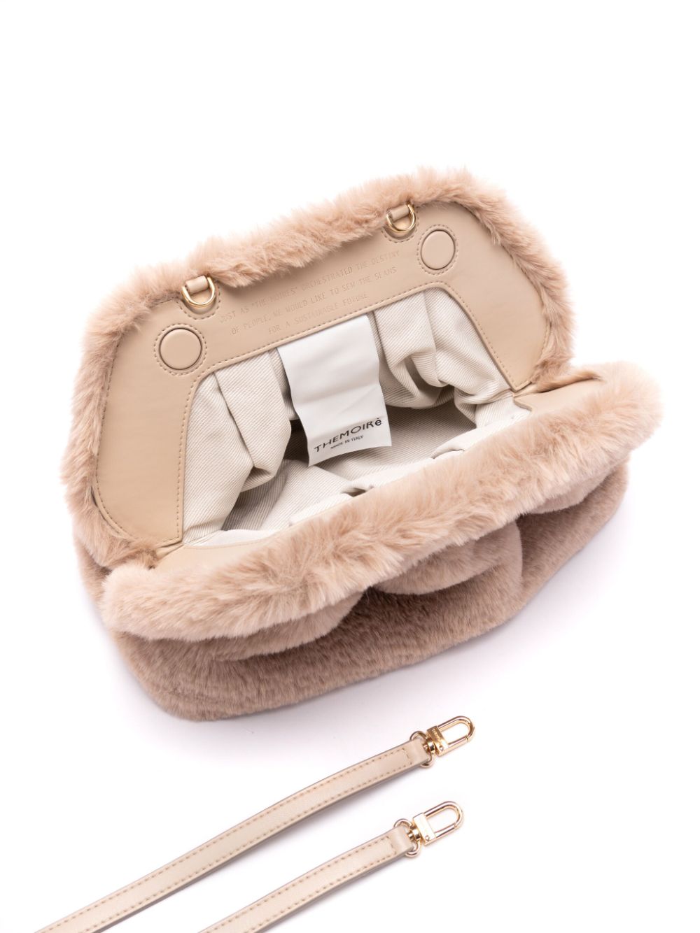 THEMOIRE' Tia Faux Fur Clutch