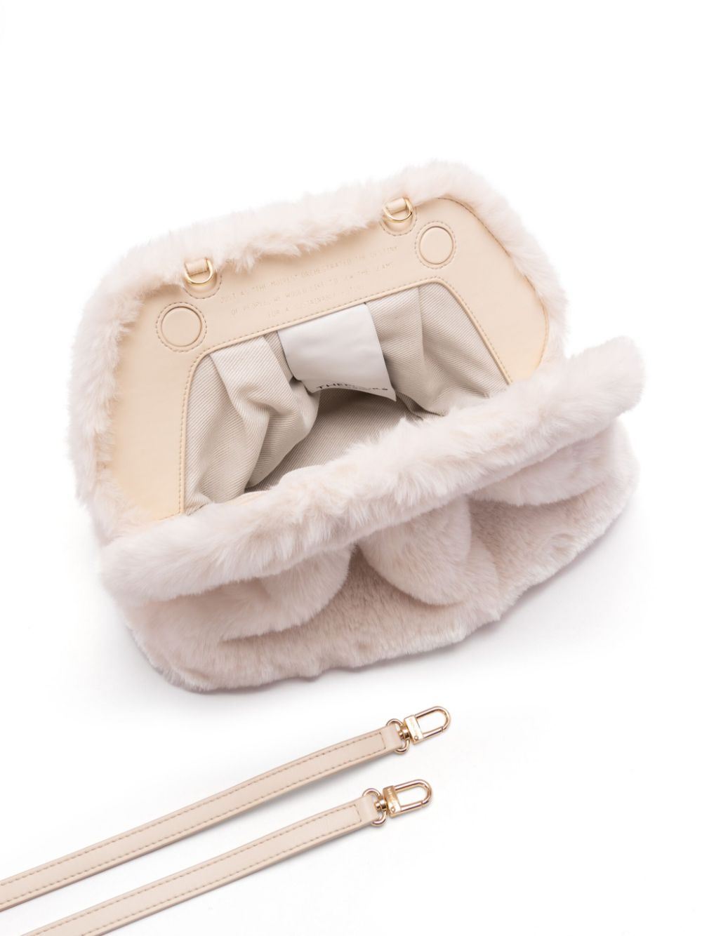 THEMOIRE' Tia Faux Fur Clutch