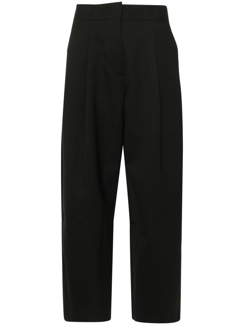 STUDIO NICHOLSON Ansell Pleated Trousers In Black