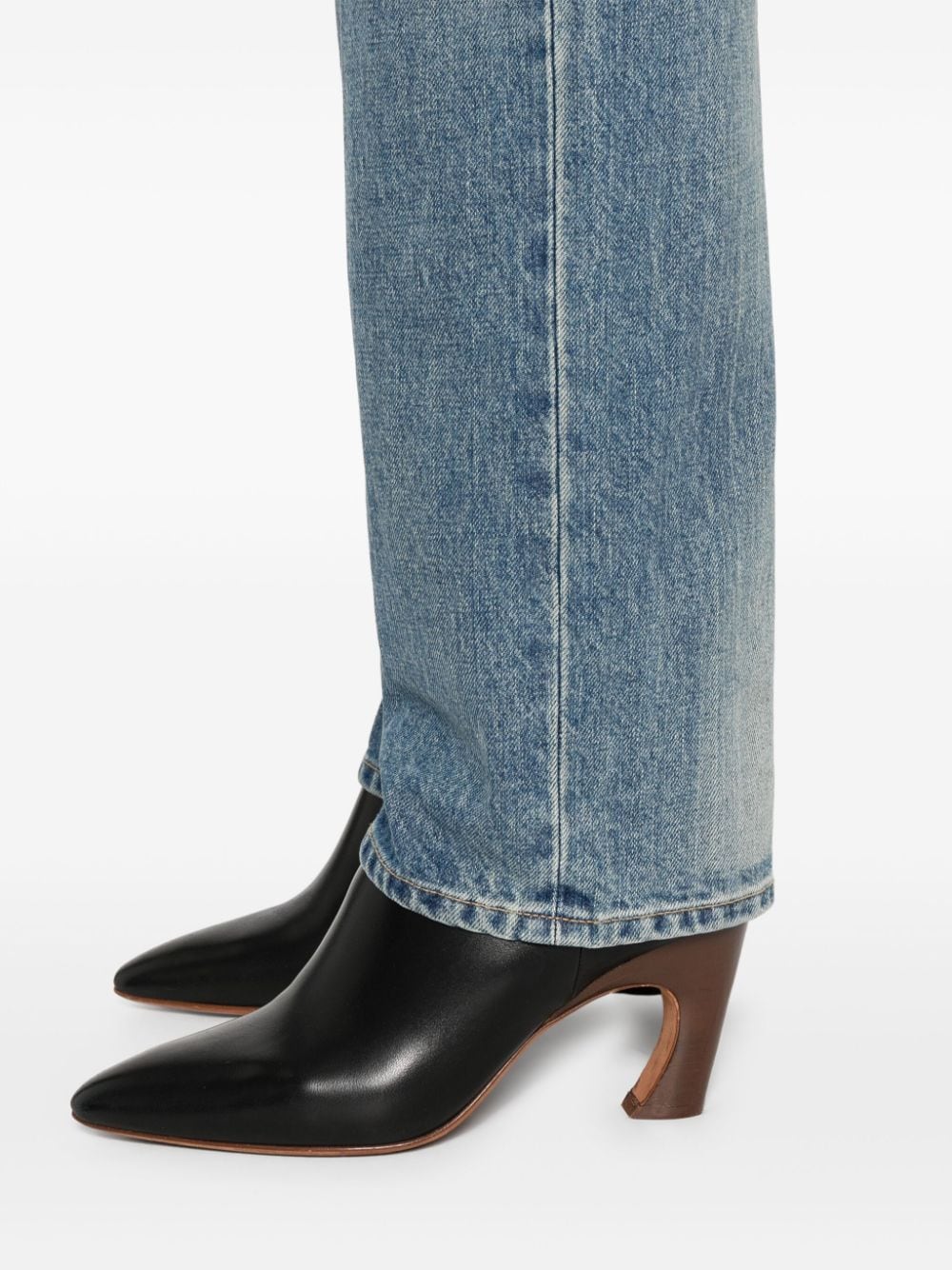 Saint Laurent Benjamin Blue Straight Leg Jeans