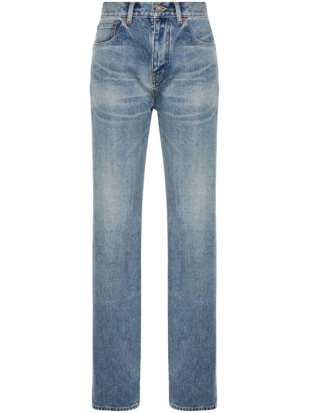 Saint Laurent Benjamin Blue Straight Leg Jeans