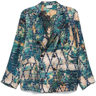 Pierre Louis Mascia Silk Jacket In Beige