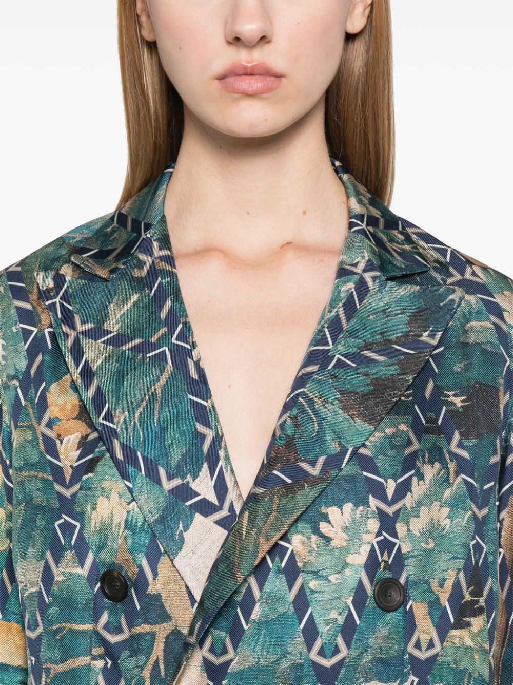 Pierre Louis Mascia Silk Jacket In Beige