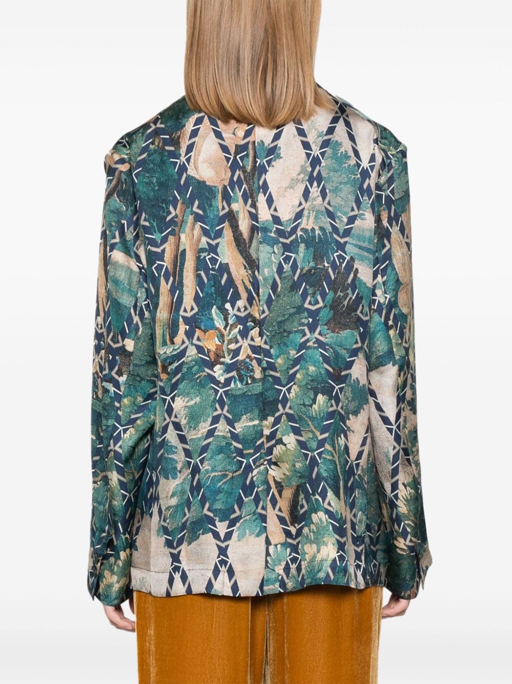 Pierre Louis Mascia Silk Jacket In Beige