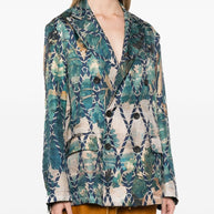 Pierre Louis Mascia Silk Jacket In Beige