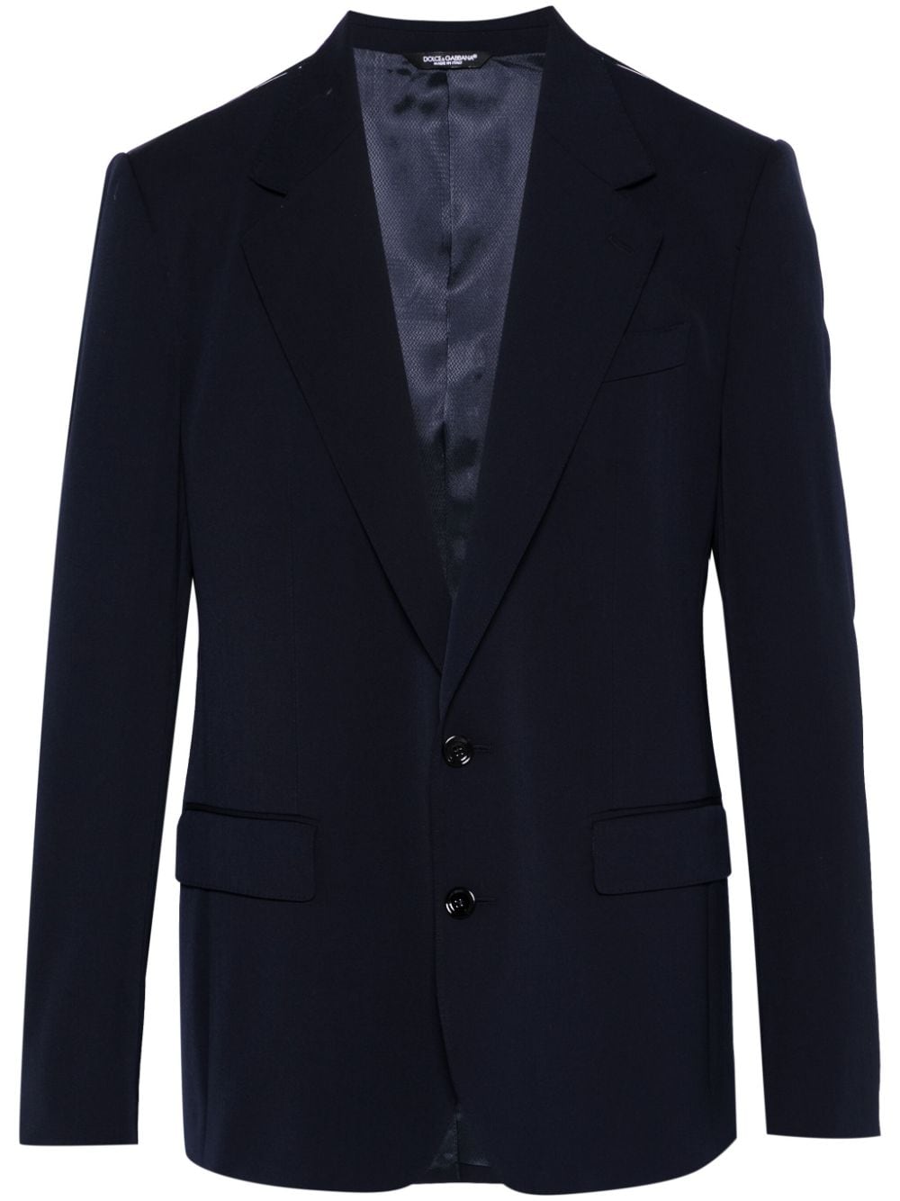 Dolce & Gabbana Wool Blend Jacket Blue