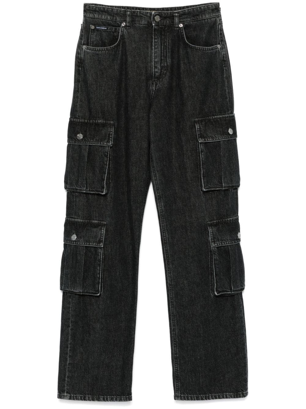 Dolce & Gabbana Cotton Denim Cargo Jeans