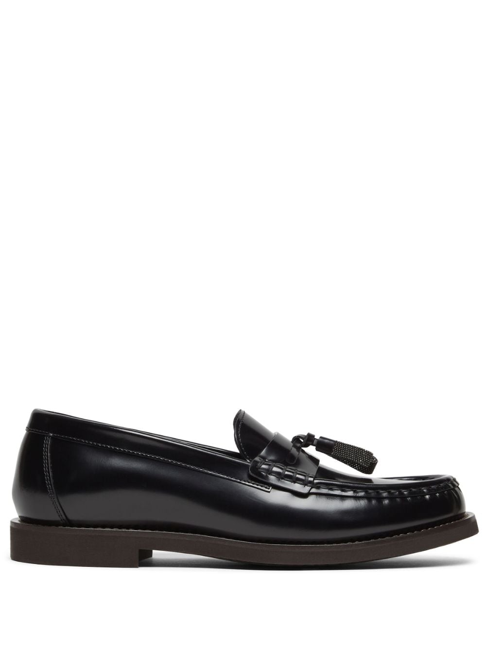 Brunello Cucinelli Polished Leather Loafers