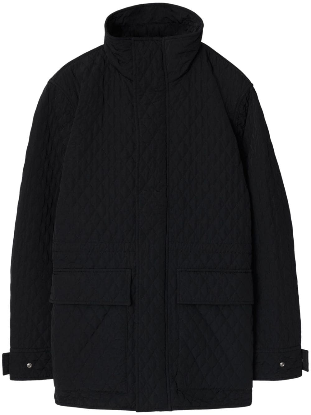 Burberry Quilted Nylon Check Hooded Jacket