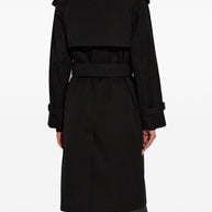 Burberry Double Breasted Belted Long Trench Coat