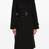 Burberry Double Breasted Belted Long Trench Coat