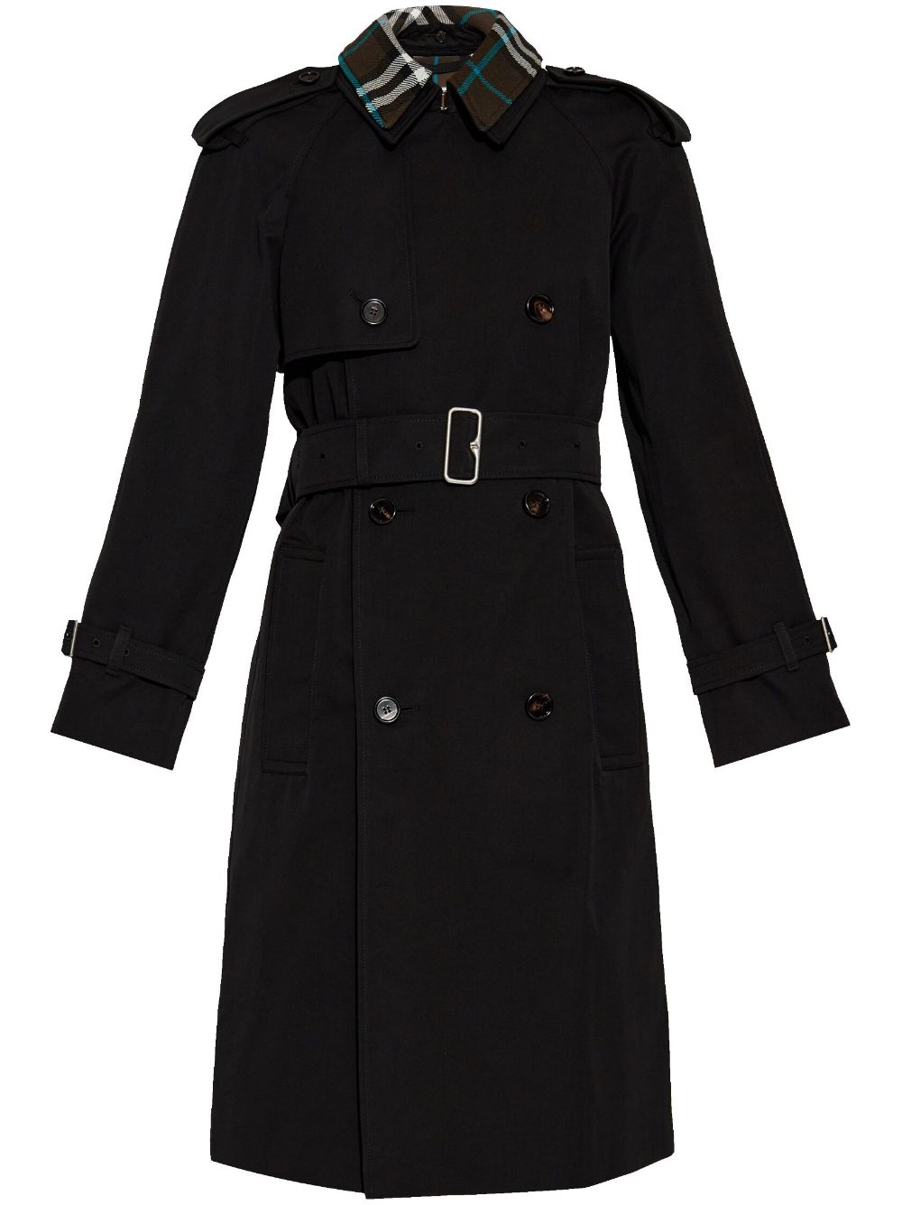 Burberry Double Breasted Belted Long Trench Coat