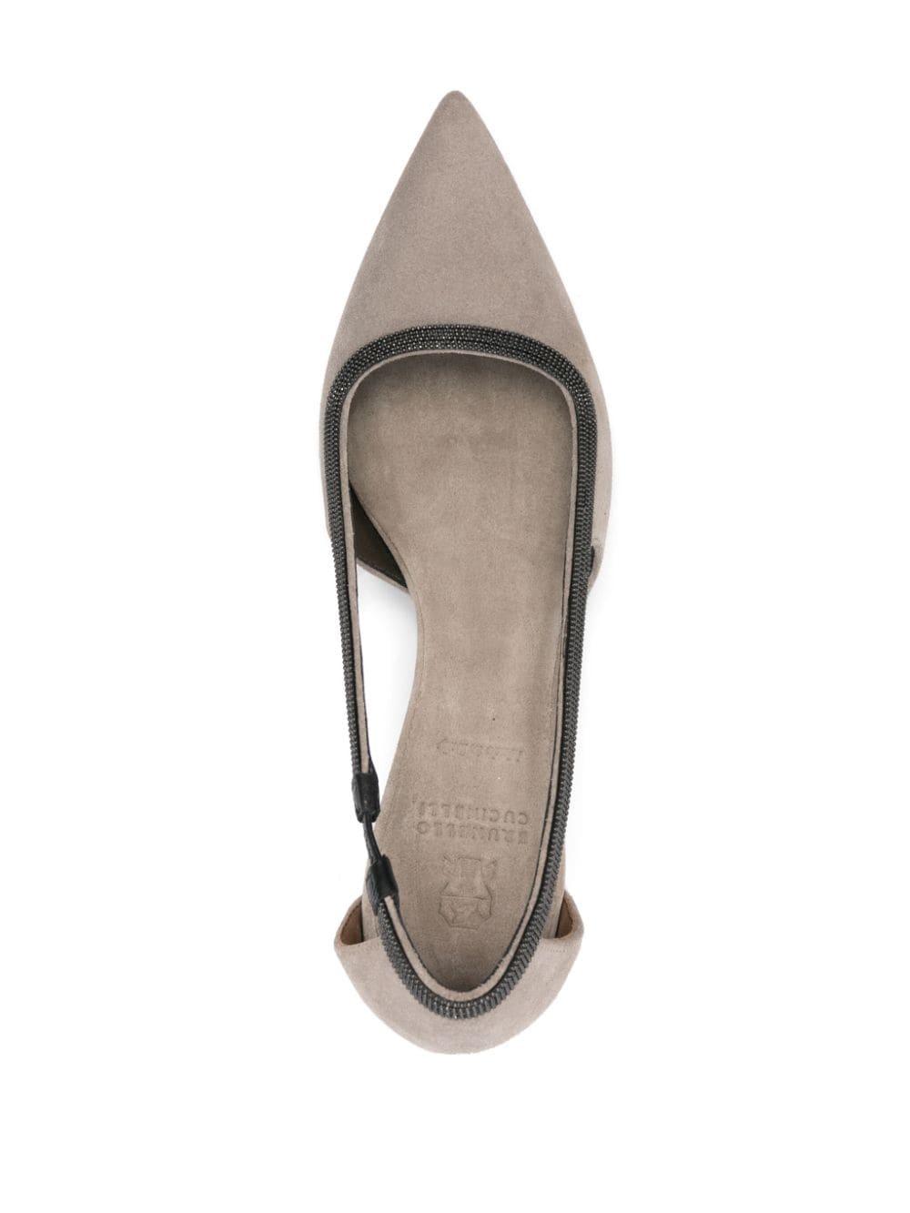 Brunello Cucinelli Suede Cut-Out Pumps