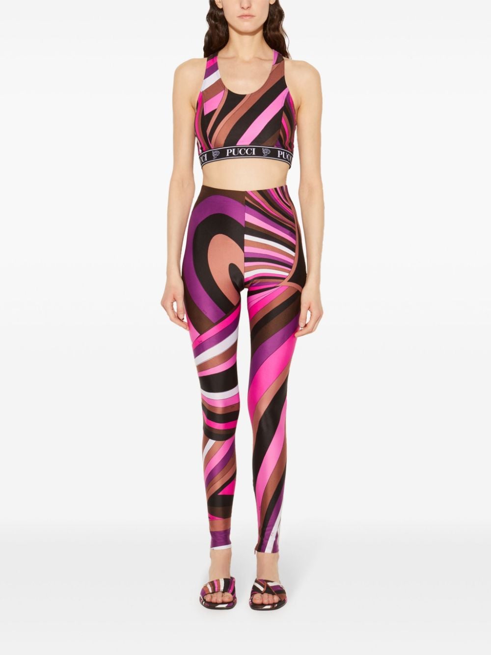 Pucci Iride Print Cropped Top