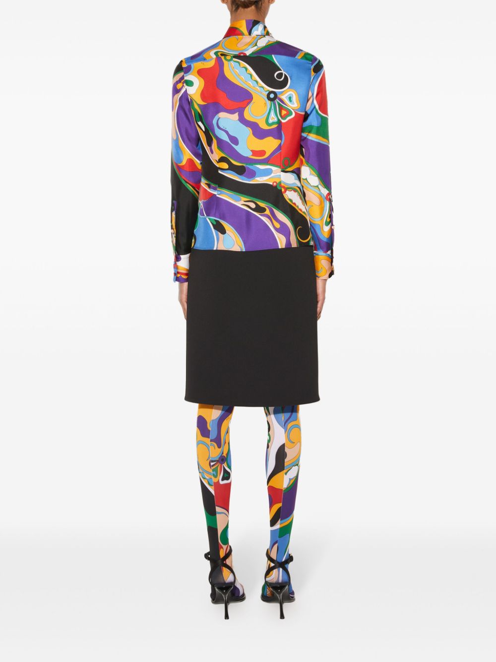 Pucci Orchidee Print Silk Shirt