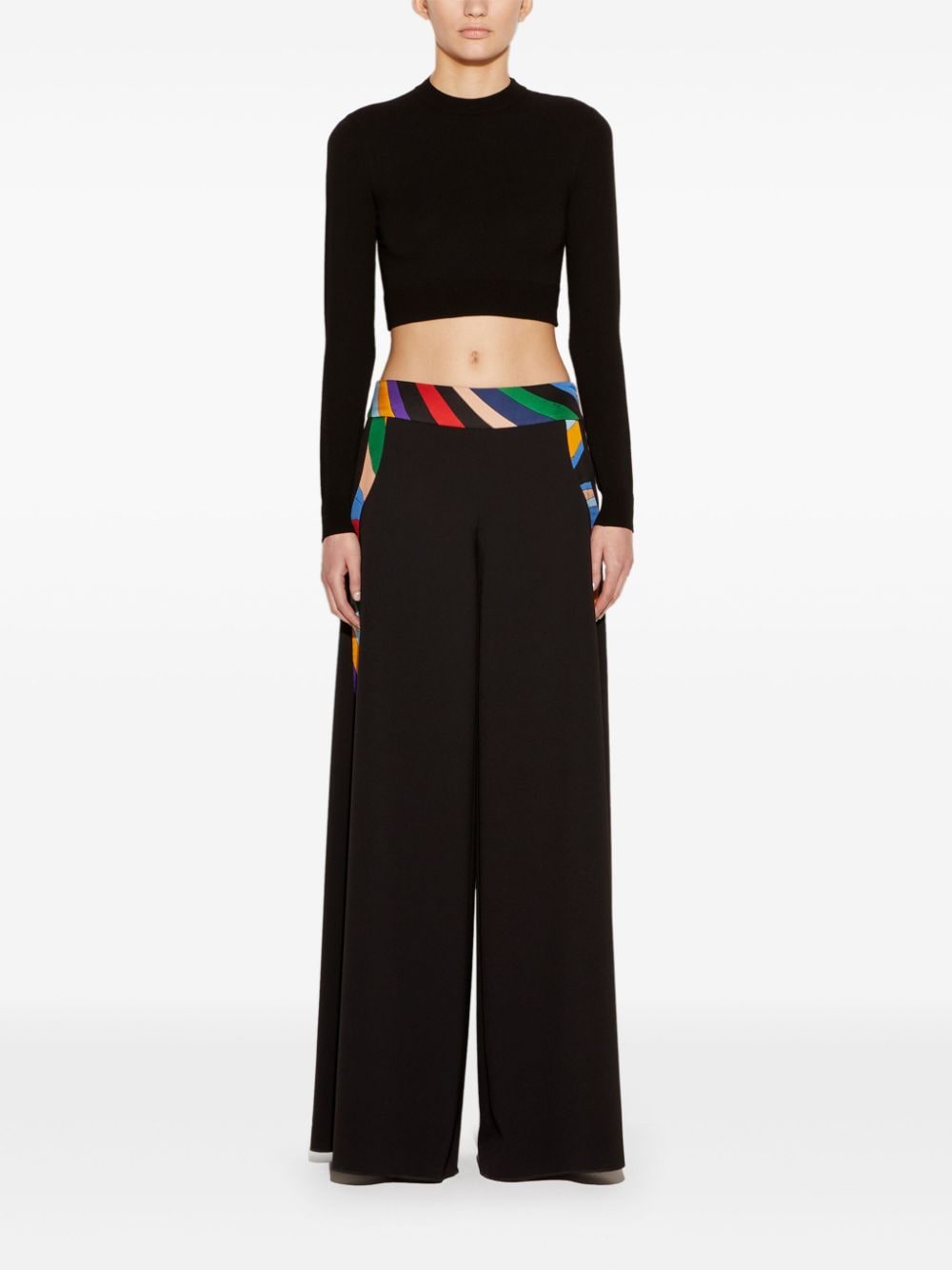 Pucci Cropped Open Back Top