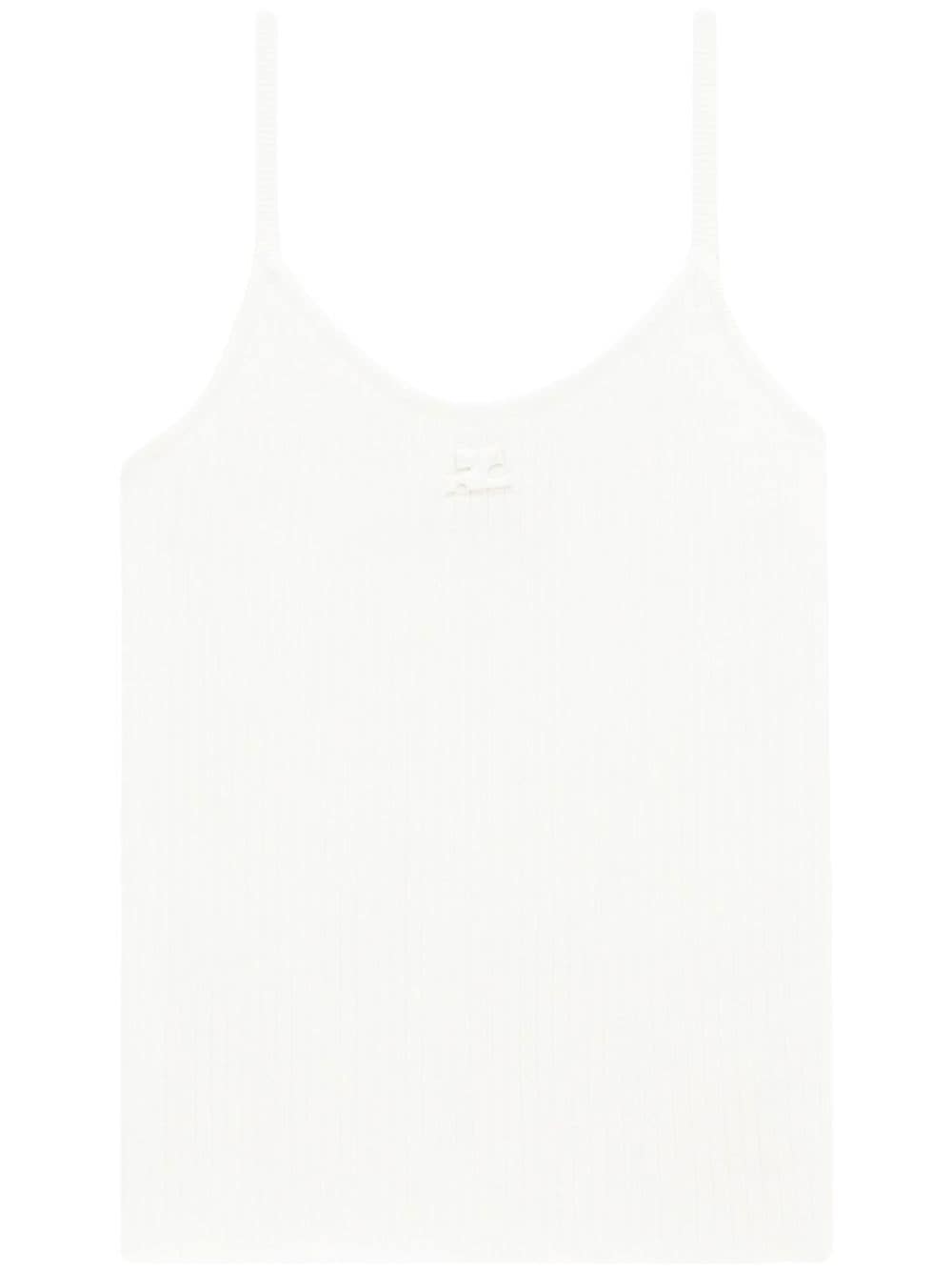 Courreges Rib Knit Tank Top