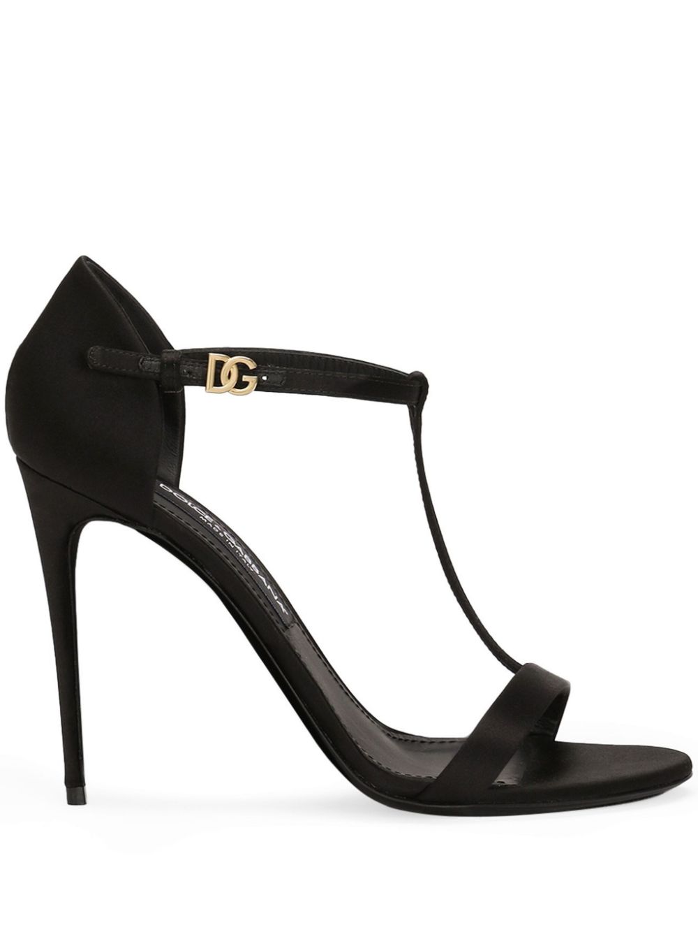 Dolce & Gabbana Satin T-Bar Sandals