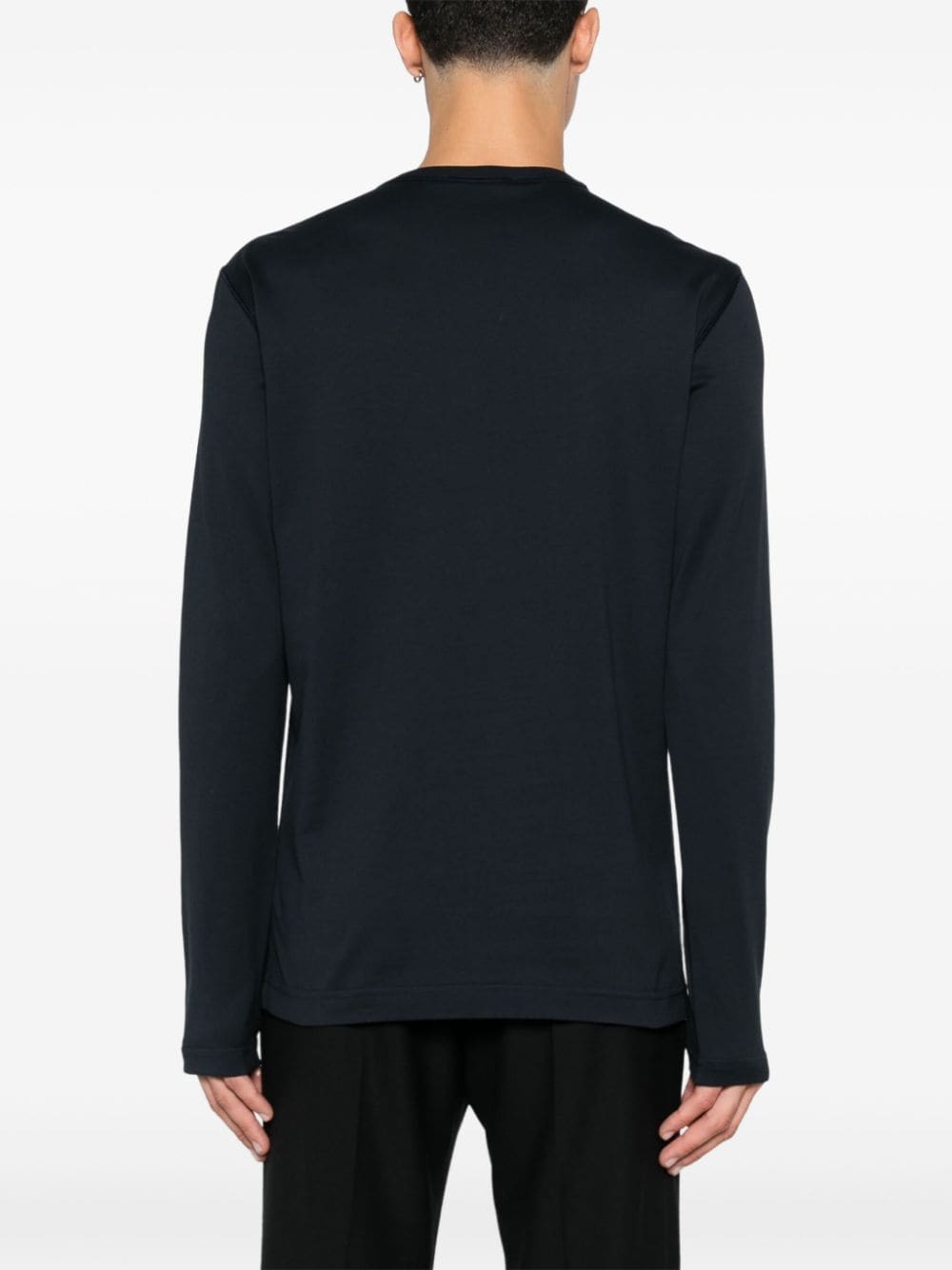 Dolce & Gabbana Navy Blue Cotton Jersey T-Shirt