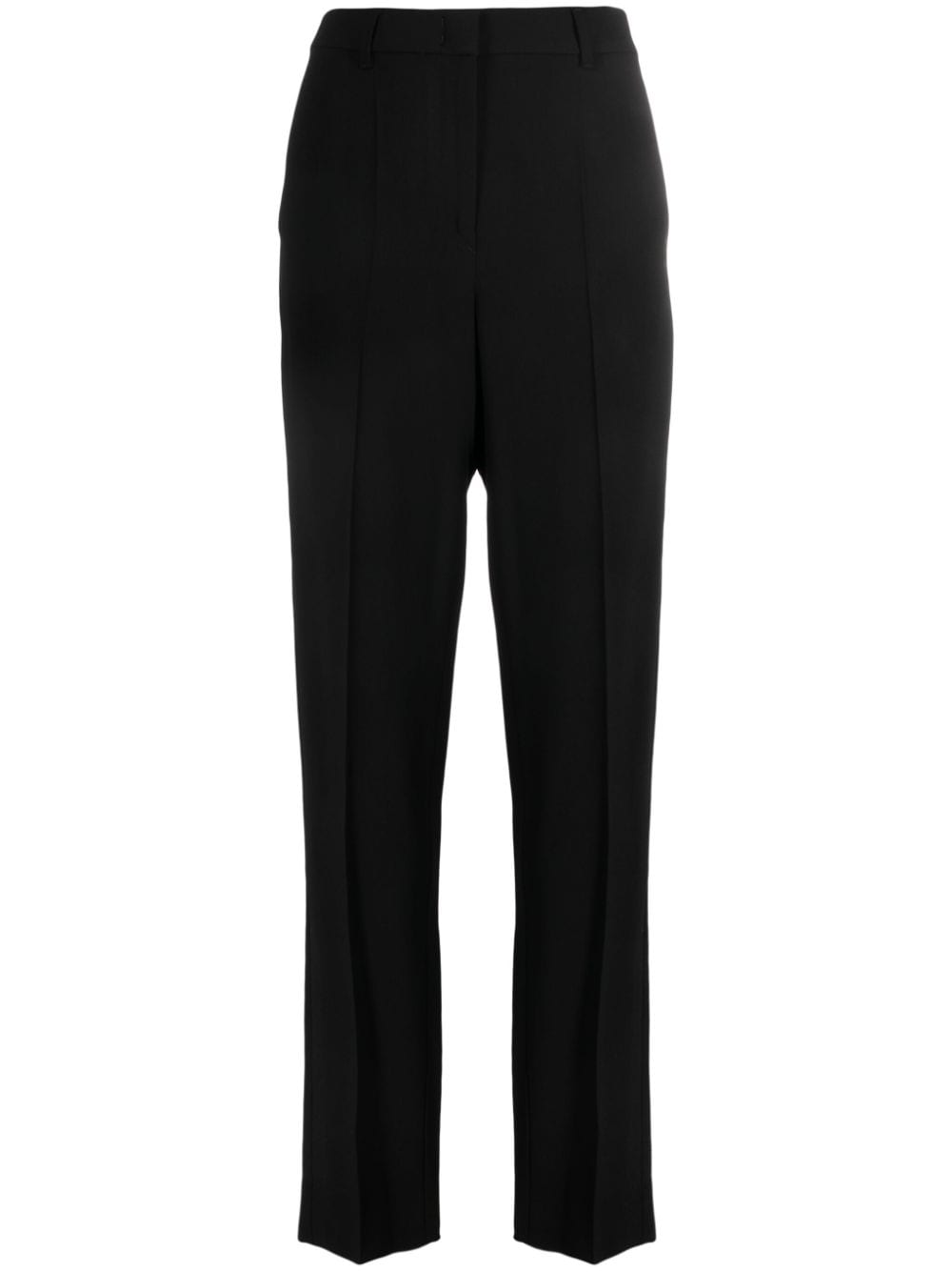 Emporio Armani Straight Leg Trousers Black