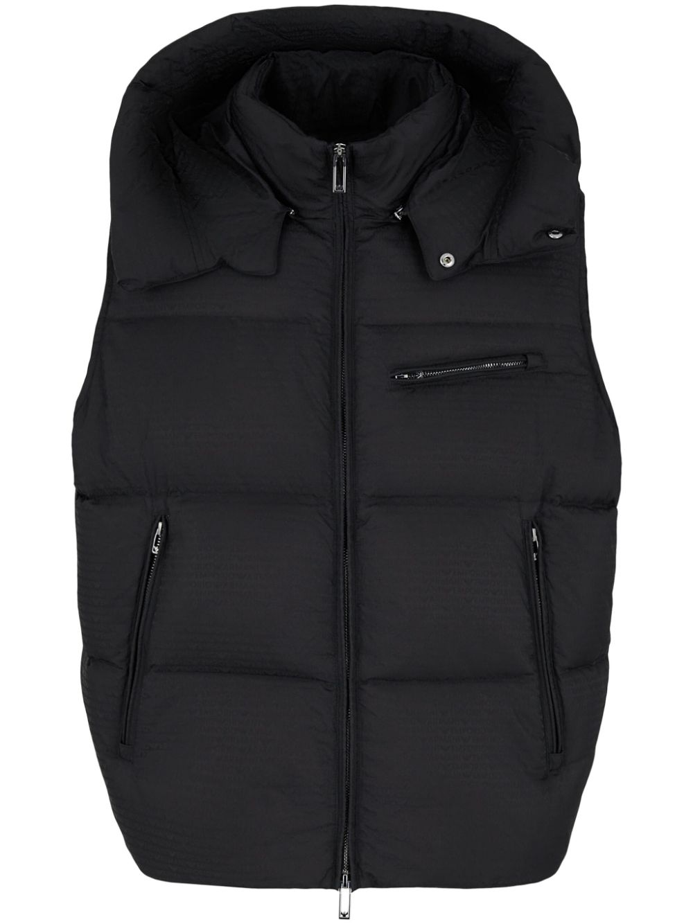 Emporio Armani Quilted Vest With Detachable Hood