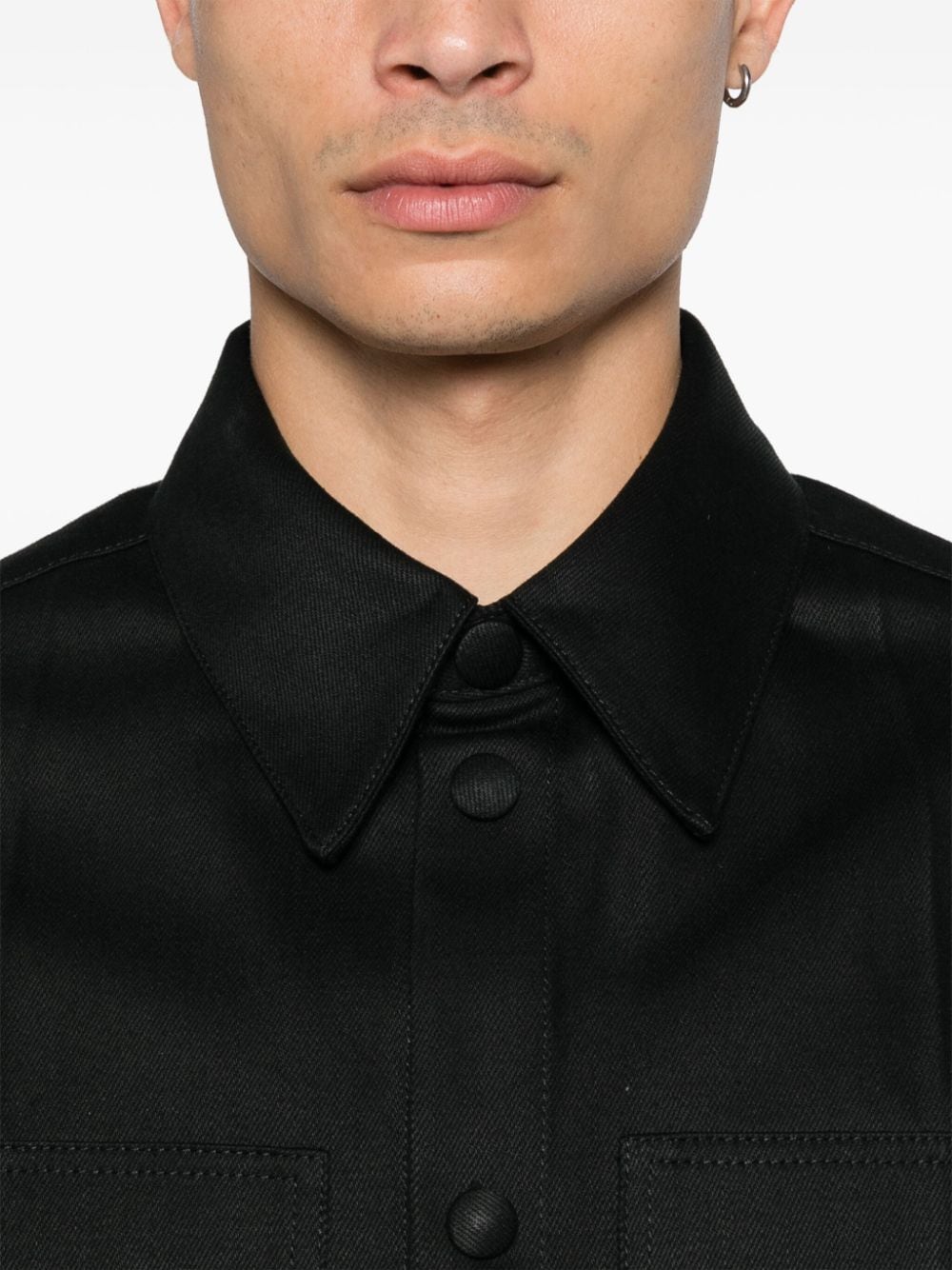 Jil Sander Denim Cotton Shirt Black