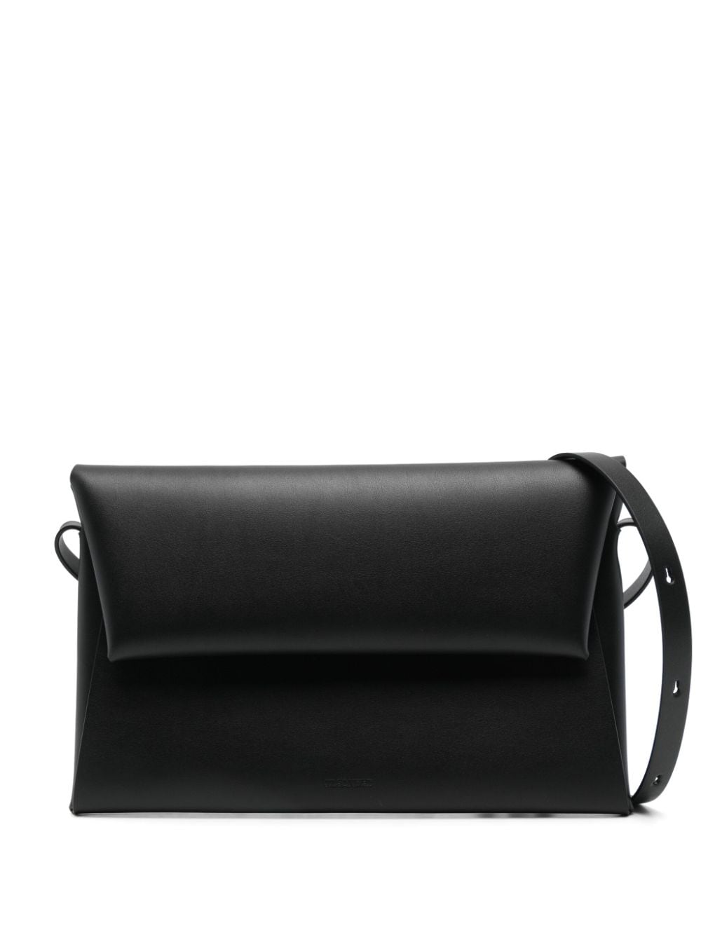 Jil Sander Leather Foldover Top Shoulder Bag