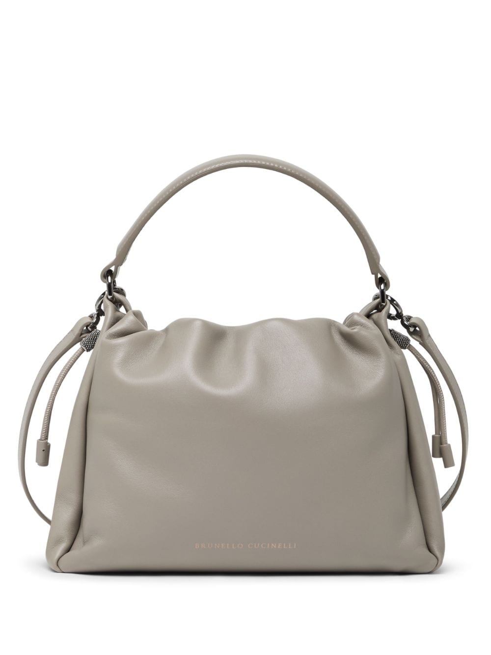 Brunello Cucinelli Small Mellow Leather Bucket Bag