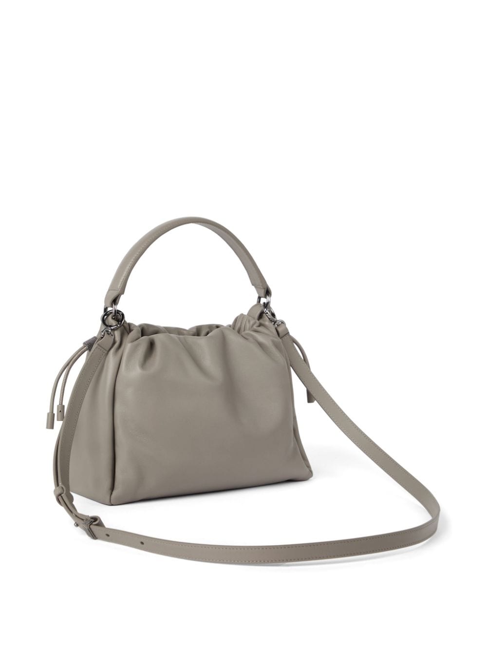 Brunello Cucinelli Small Mellow Leather Bucket Bag